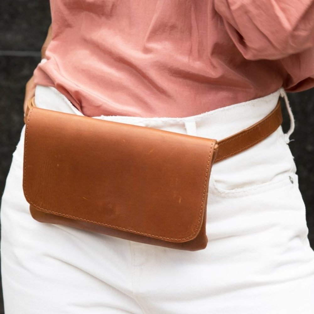 ABLE Mare Leather Belt Bag